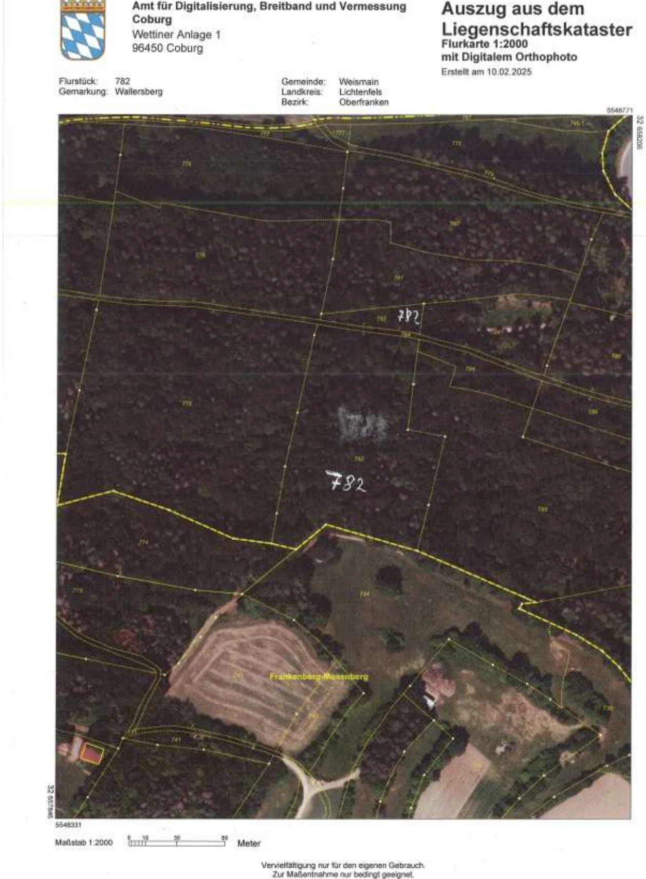 Mischwald mit unbefestigtem Privatweg in Weismain — Bild 2