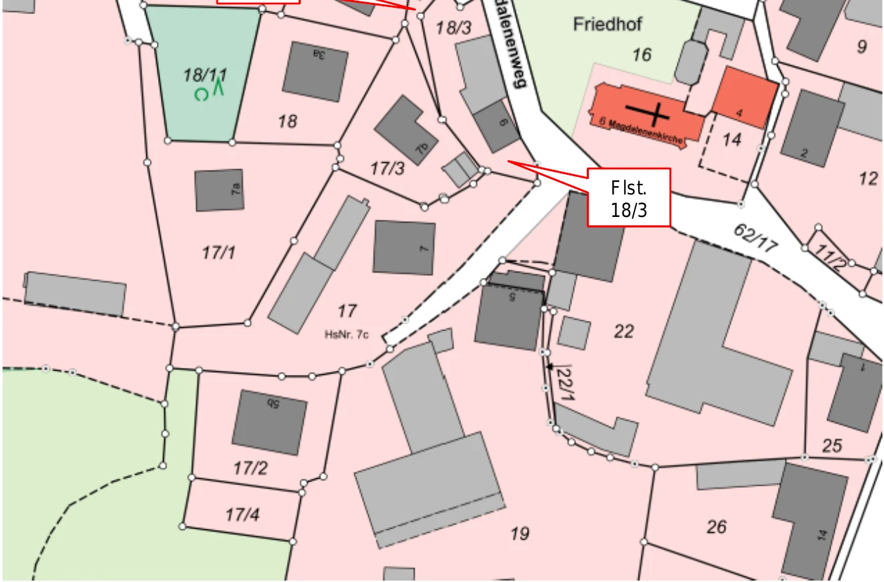 unbebautes Grundstück, Garage, Einfamilienhaus in Roßtal