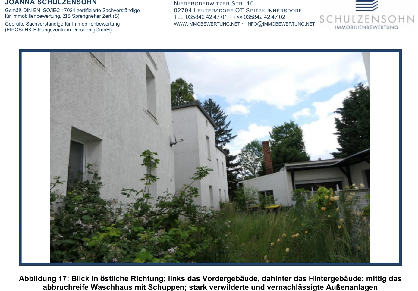 2 Wohngebäude mit abrissreifen teilmassiven Nebengebäude in Zittau — Bild 2