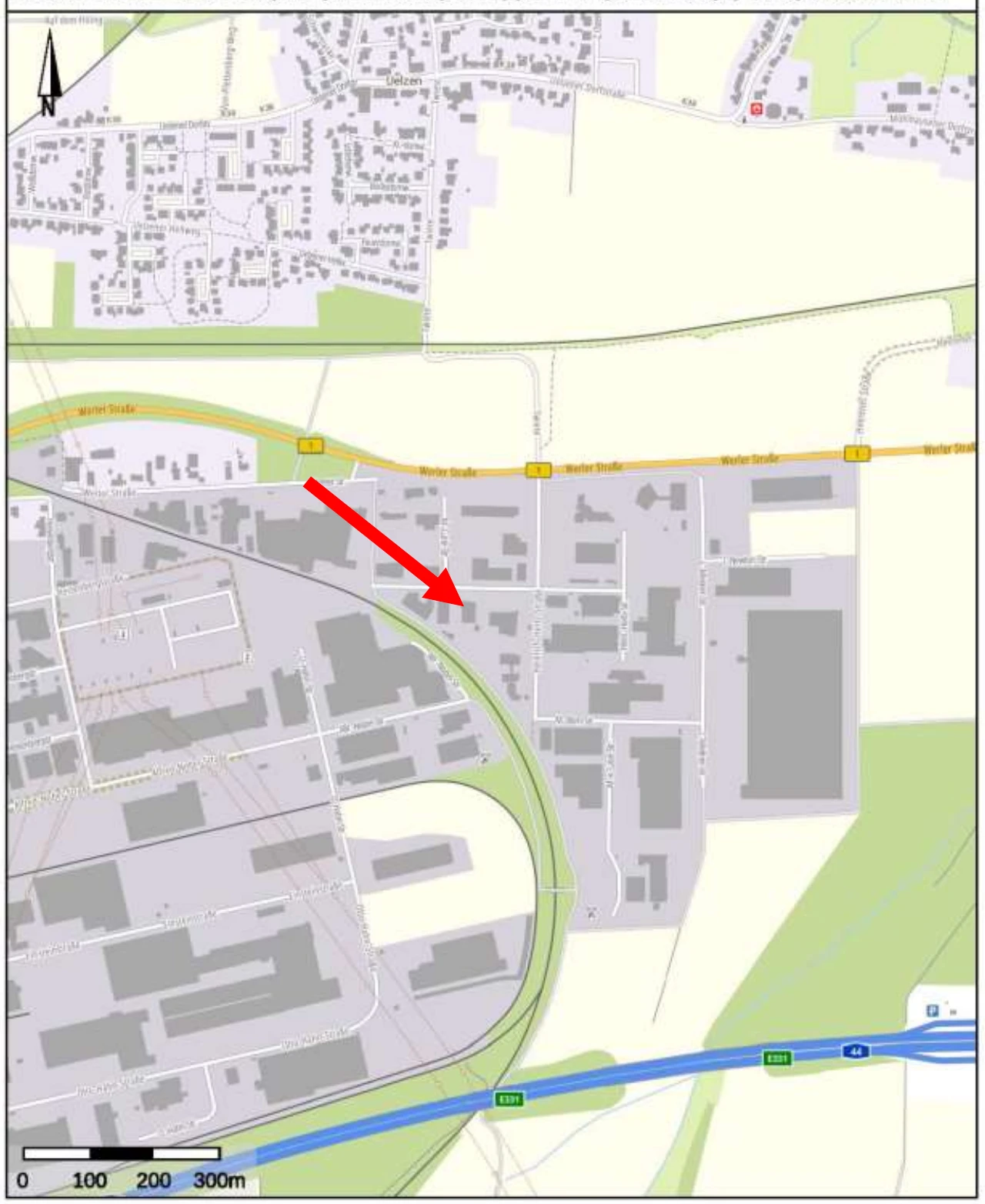 Gewerbeeinheit (z.B. Laden, Büro), Zwei Büroeinheiten, Lagerhalle mit Büro und Sozialtrakt, Doppelgarage, Anbau in Unna — Bild 2