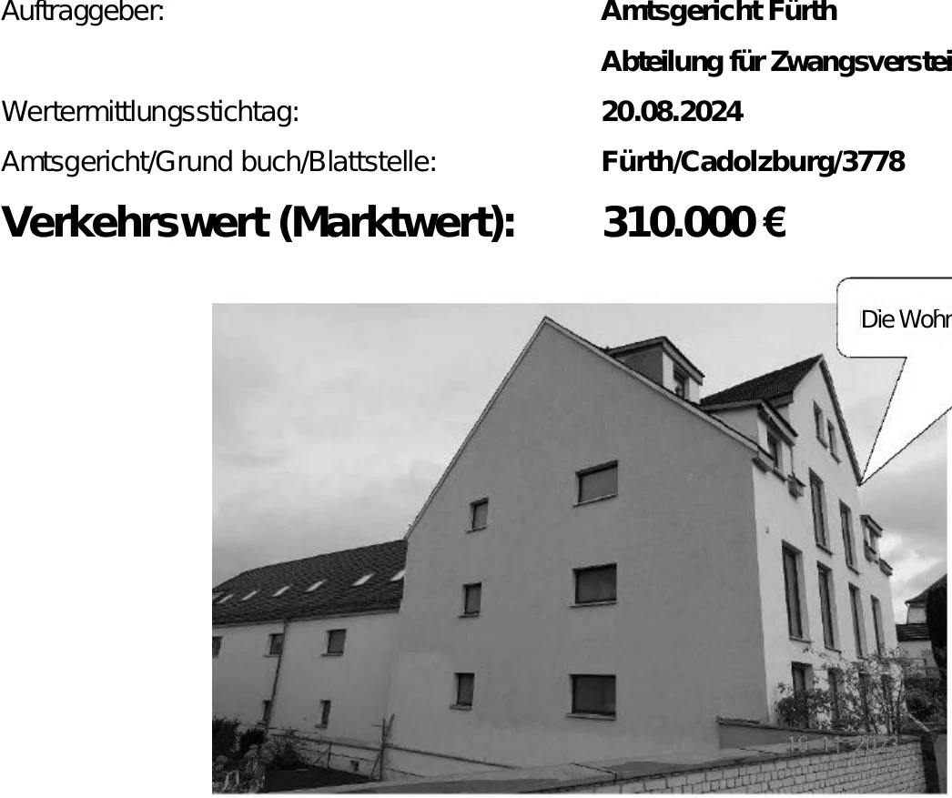 Eigentumswohnung (3 bis 4 Zimmer), Kfz-Stellplatz in Cadolzburg — Bild 3