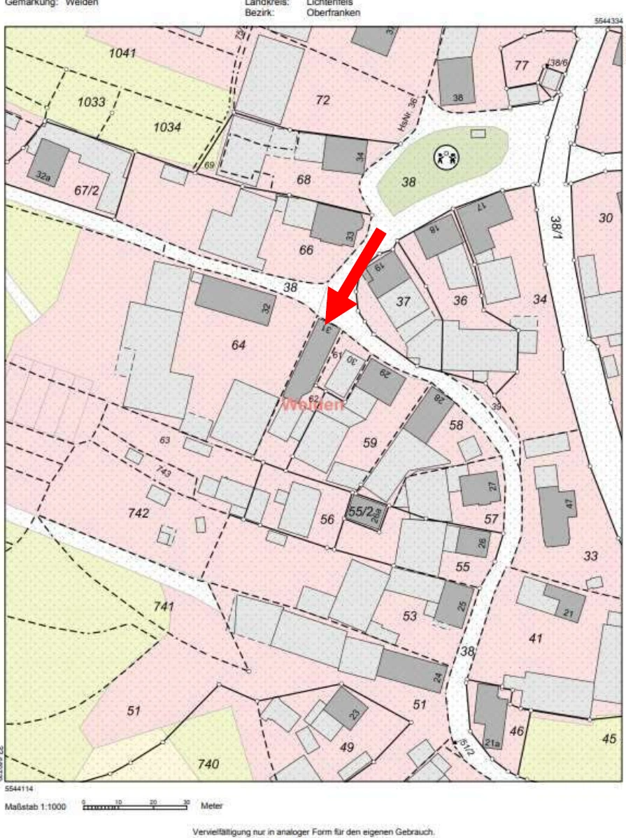 Wohn- und Geschäftshaus mit Nebengebäuden in Weismain — Bild 3