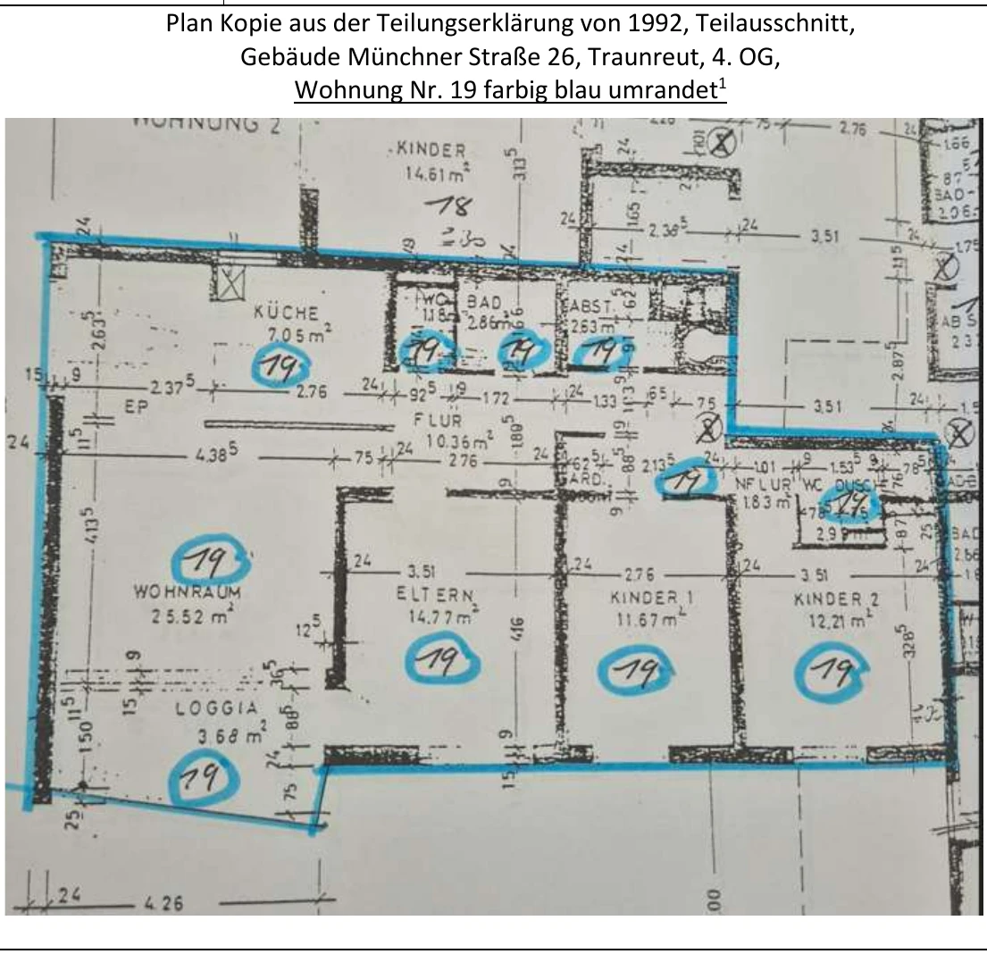 4-Zimmer-Eigentumswohnung, Kellerraum, Garage in Traunreut — Bild 3