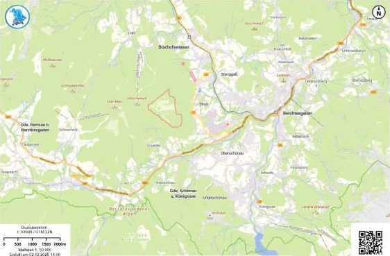 unbebaute Verkehrsfläche; unbebautes Bauland in Bischofswiesen — Bild 3