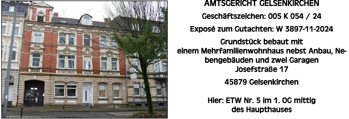Eigentumswohnung (1 Zimmer) in Gelsenkirchen