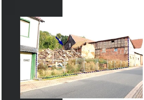 baureifes Land mit Überresten einer Bebauung in Steinbach — Bild 2