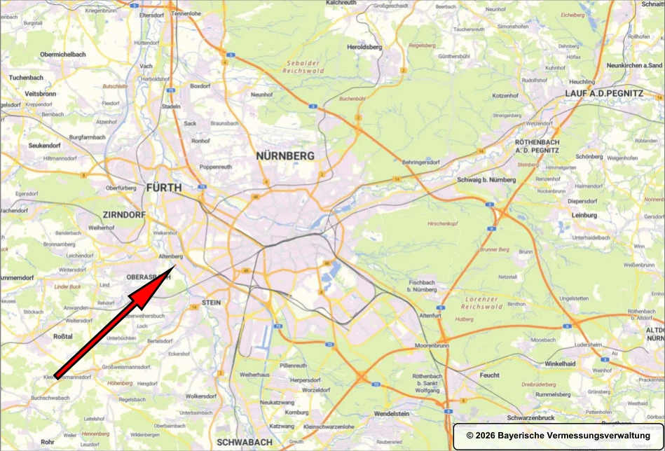 Vierfamilienhaus mit zwei Doppelgaragen in Nürnberg — Bild 2