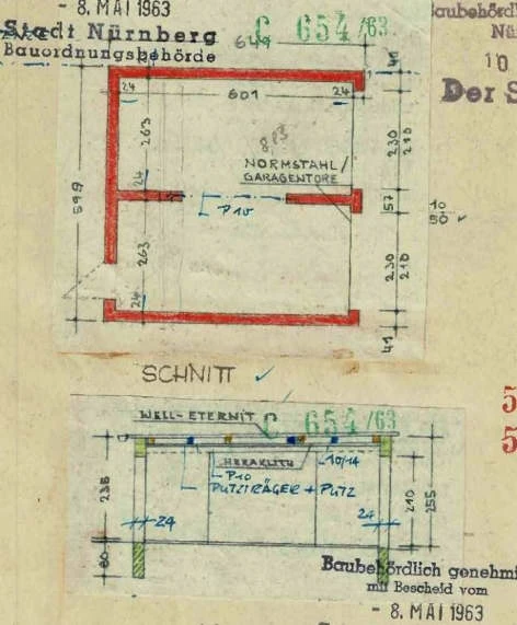 Mehrfamilienhaus, Garage, Dreifamilienhaus (Reiheneckhaus), Doppelgarage in Nürnberg — Bild 3