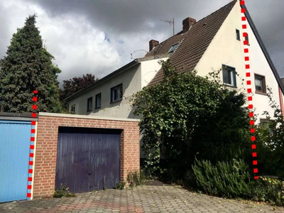Doppelhaushälfte u. Garage bebaute Gebäude- und Freifläche, Landwirtschaftsfläche in Ahlen