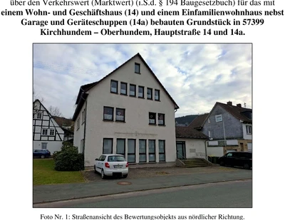 Wohn- und Geschäftshaus, Zweifamilienhaus in Kirchhundem