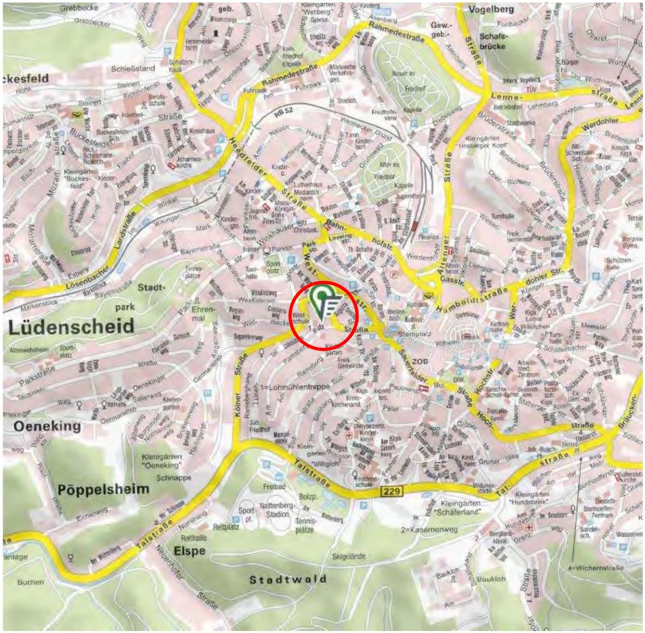 gewerblich genutztes Grundstück, Wohn-/Geschäftshaus, Kfz-Stellplatz in Lüdenscheid — Bild 3
