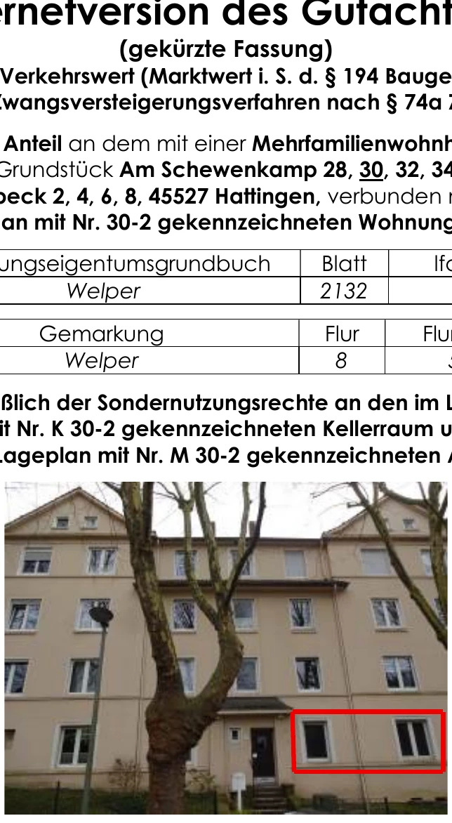 sonstiges Teileigentum (z.B. Keller, Hobbyraum), Eigentumswohnung (3 bis 4 Zimmer) in Hattingen — Bild 2