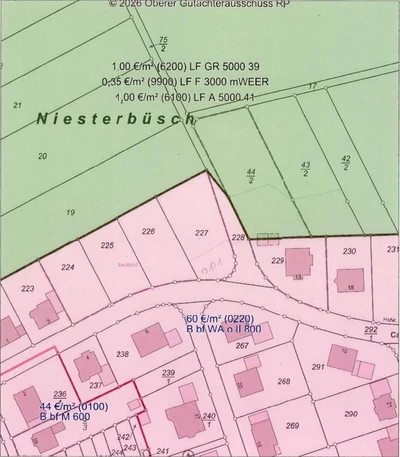 land- und forstwirtschaftlich genutztes Grundstück in Großlittgen
