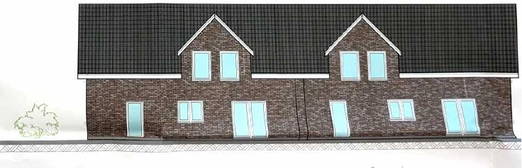 Doppelhaus im Rohbau in Bad Salzuflen — Bild 3