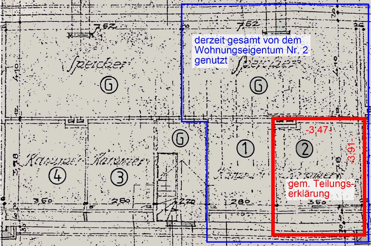 Eigentumswohnung (1 bis 2 Zimmer), nebst Kammer im Dachgeschoss in Grevenbroich — Bild 3