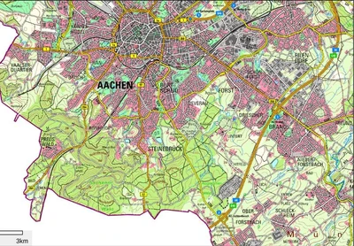 freistehendes Einfamilienhaus mit Garage in Aachen