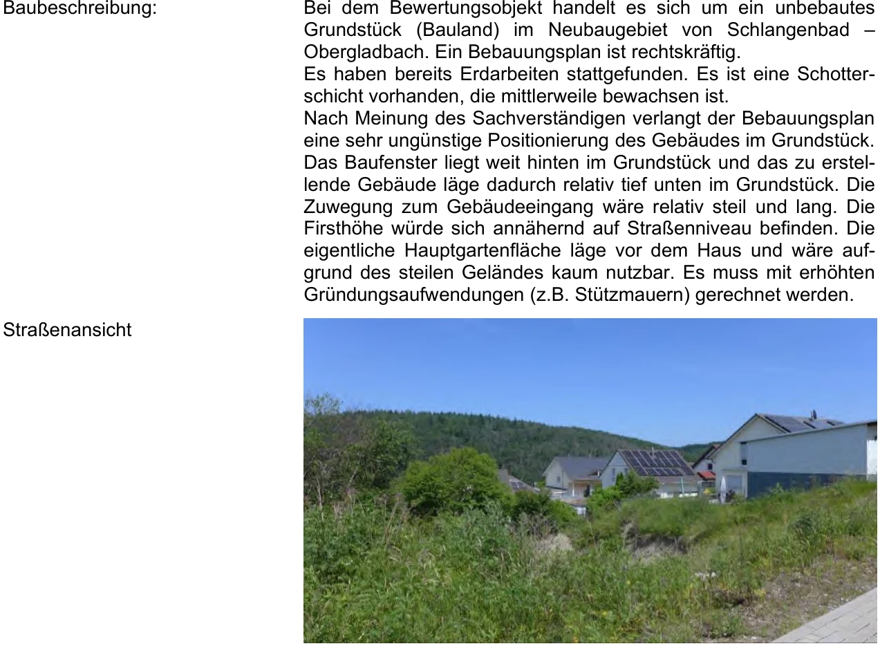 Baugrundstück in Schlangenbad-Obergladbach — Bild 2