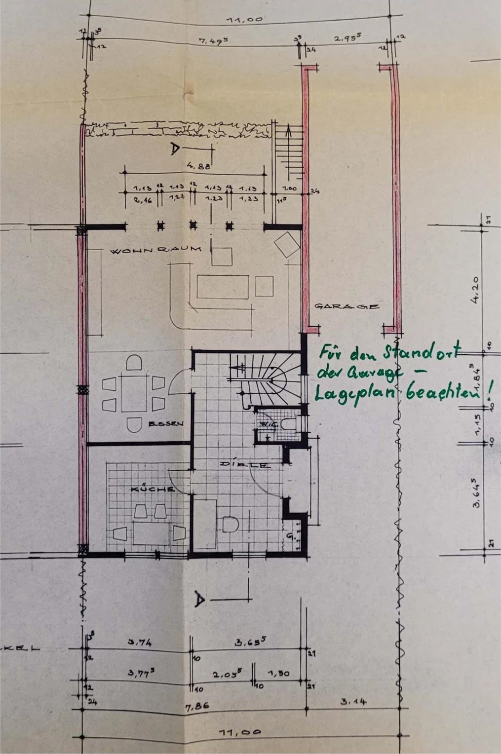 Garage, Einfamilienhaus, Doppelhaushälfte, Einfamilienhaus (DHH) mit übertiefer Garage und Waldfläche in Langenfeld (Rheinland)
