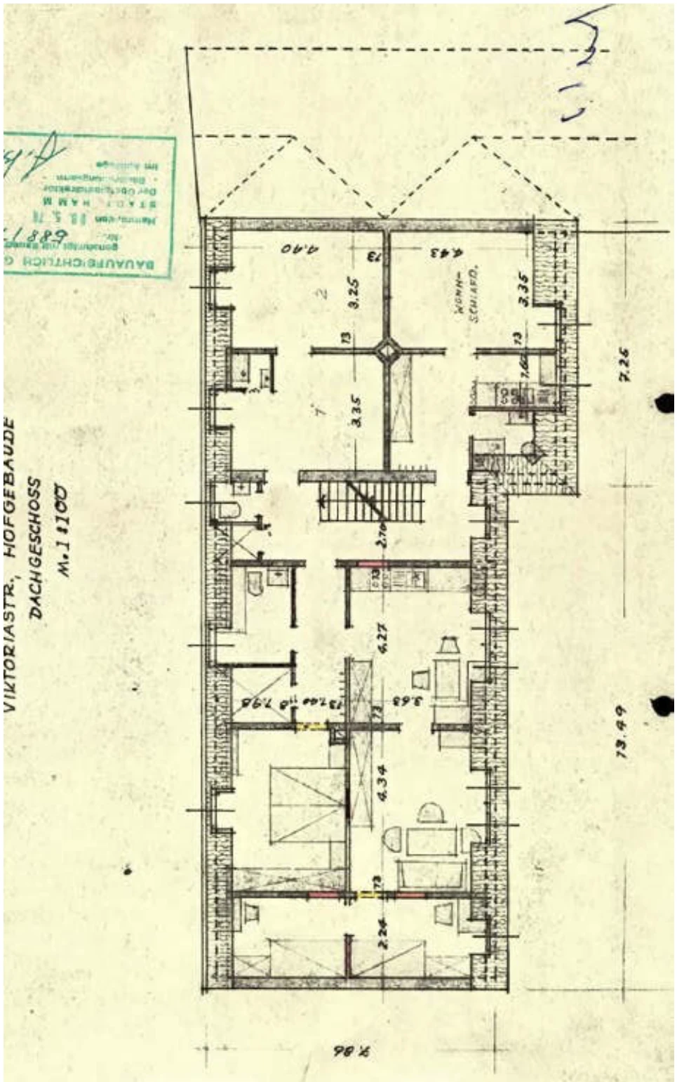Wohn- und Geschäftshaus, Mehrfamilienhaus und Hofgebäude in Hamm — Bild 2