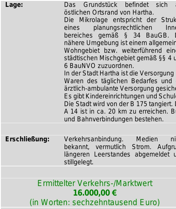 Grundstück in Hartha — Bild 2