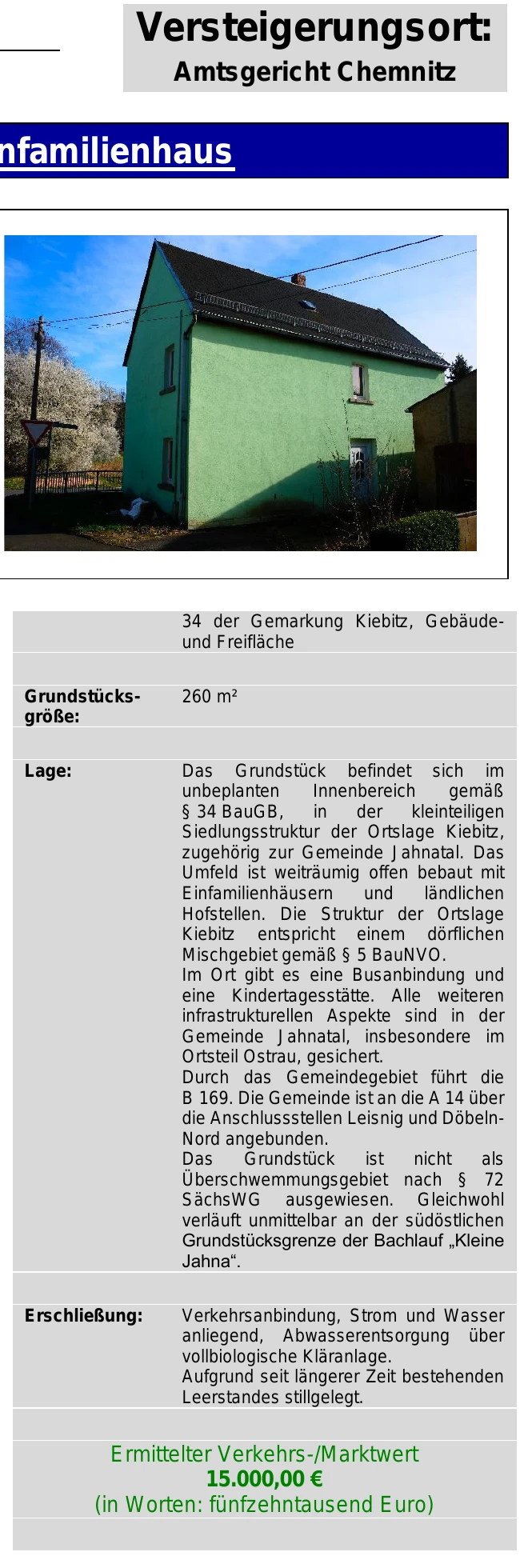 Einfamilienhaus in Jahnatal — Bild 2