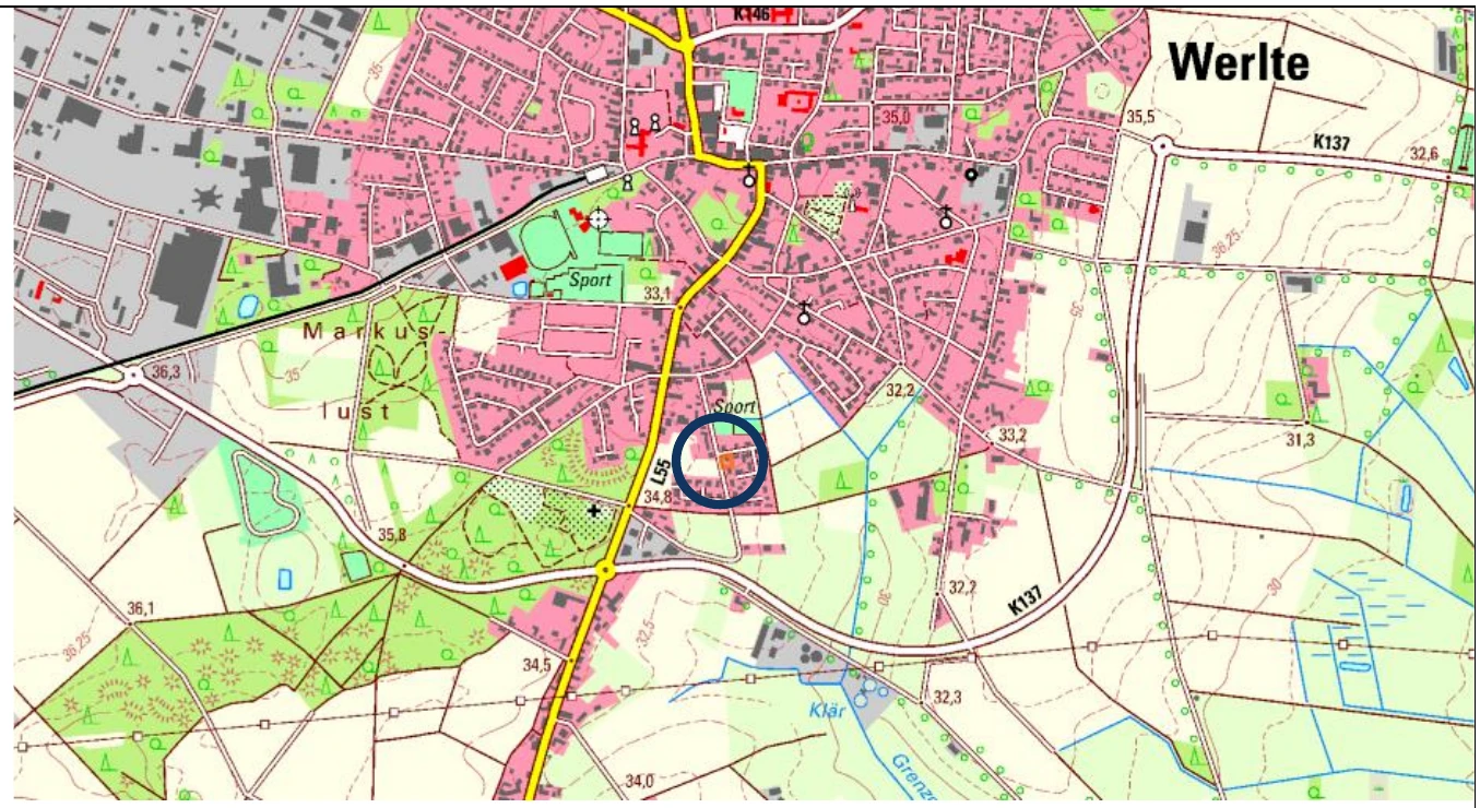 Wohn-/Geschäftshaus, Einfamilienhaus mit Nebengebäuden in Werlte — Bild 3