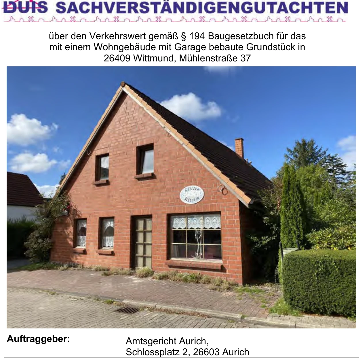 Wohnhaus mit massivem Nebengebäude (Garage) in Wittmund — Bild 2