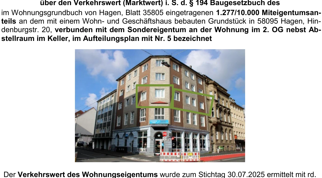 Eigentumswohnung (3 bis 4 Zimmer) in Hagen — Bild 2