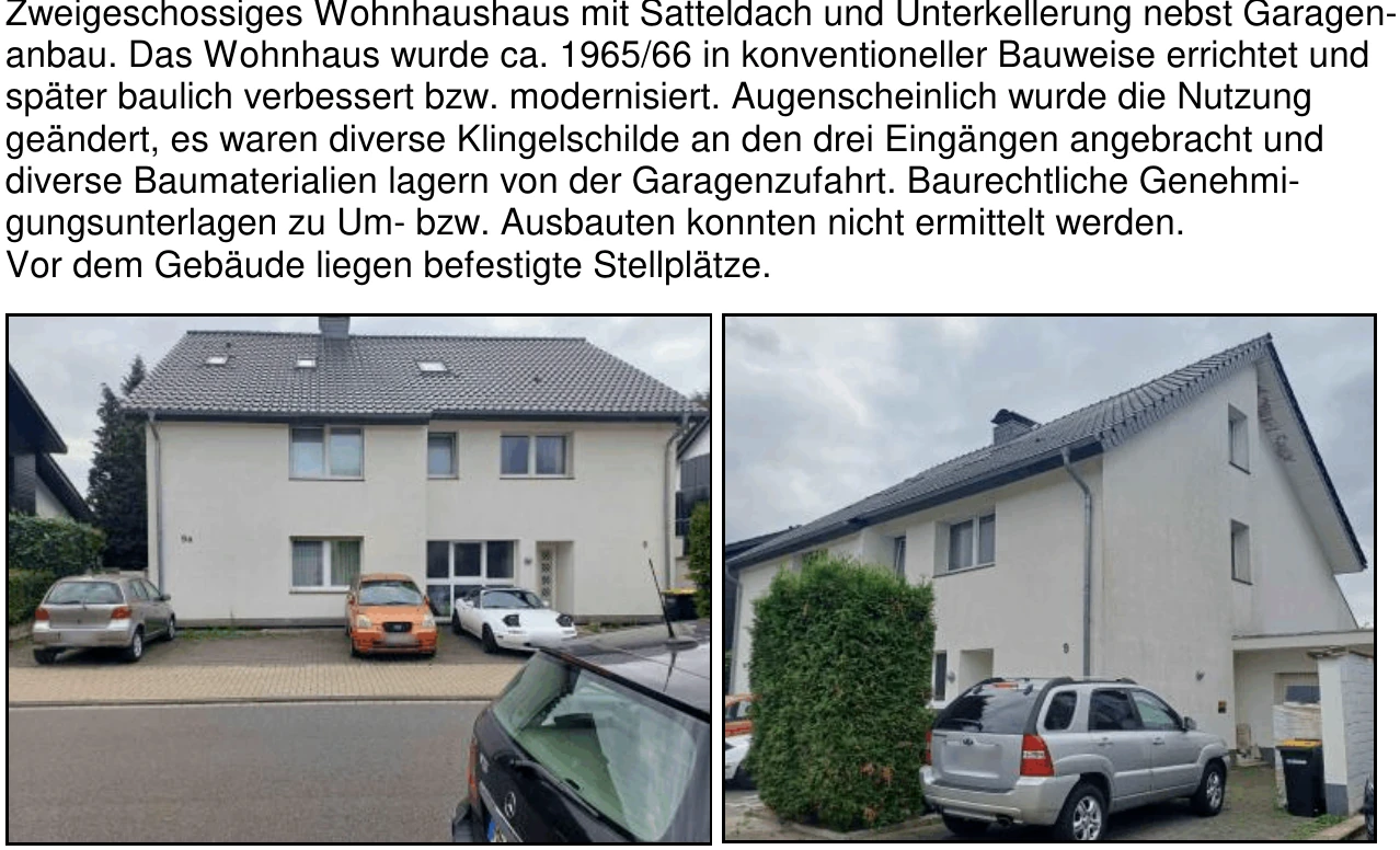 unbebautes Grundstück, zweigeschossiges Wohnhaus, unbebaute Splitterfäche in Ratingen — Bild 2