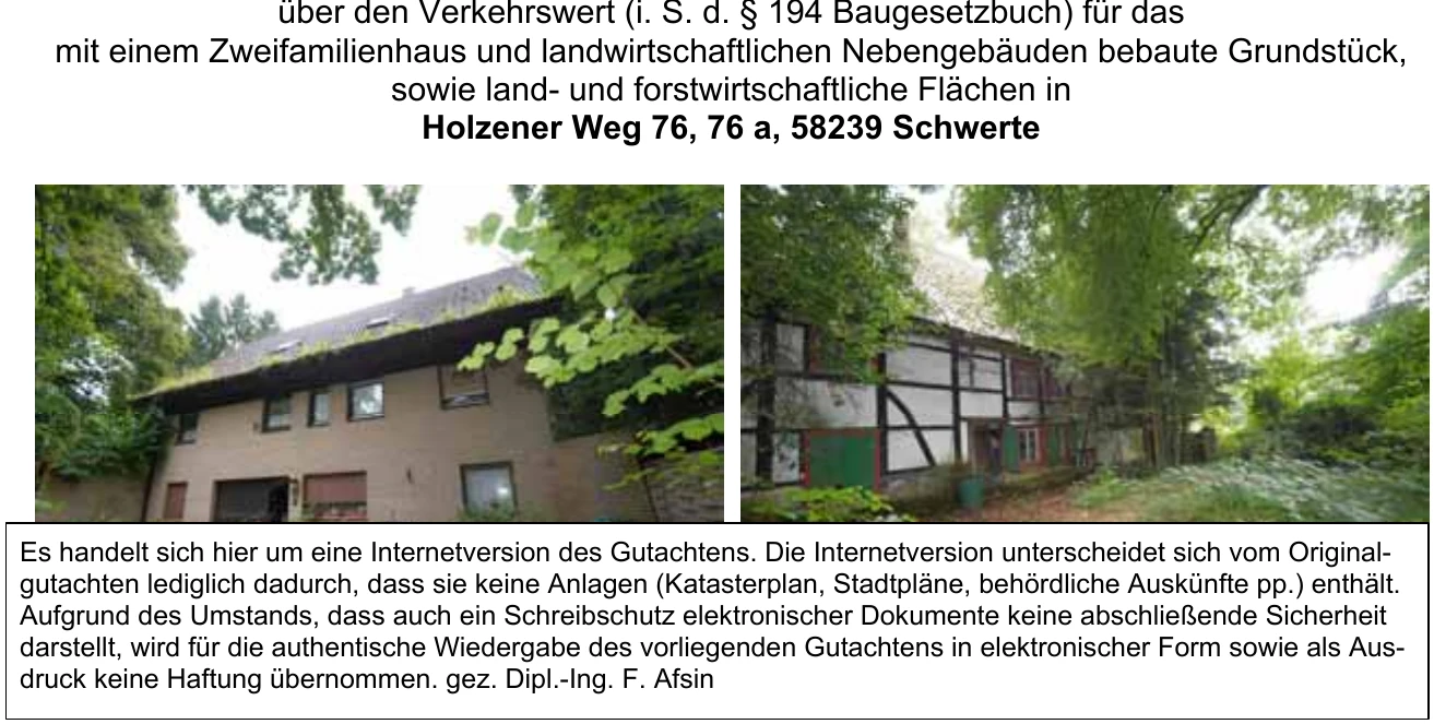 land- und forstwirtschaftlich genutztes Grundstück, Zweifamilienhaus, landwirtschaftliche Nebengebäude in Schwerte — Bild 3