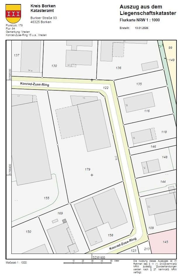 gewerblich genutztes Grundstück, Kfz-Stellplatz, Gewerbeeinheit (z.B. Laden, Büro), Betriebsgebäude mit Halle, überdachtem Außenlager, Büros: in Vreden — Bild 3