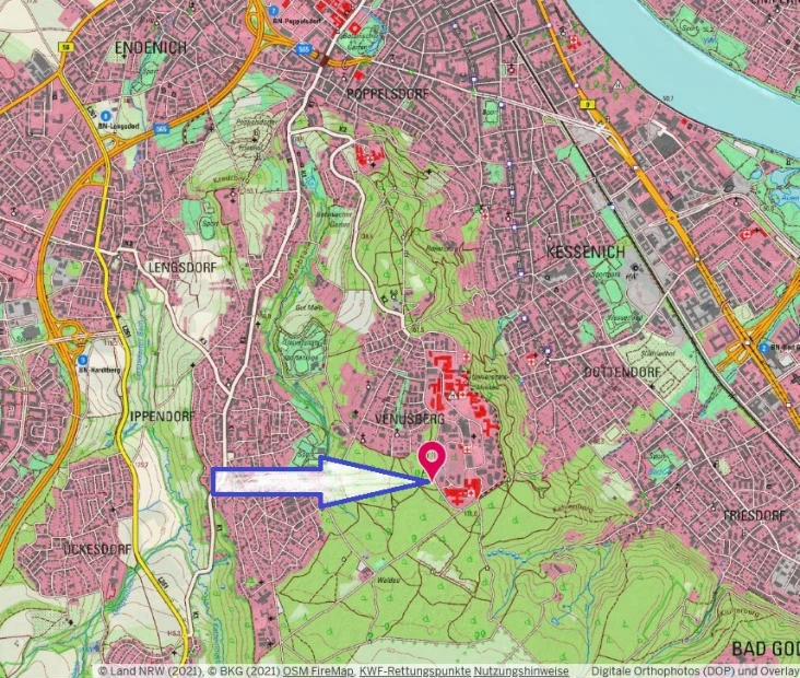 land- und forstwirtschaftlich genutztes Grundstück in Bonn — Bild 2