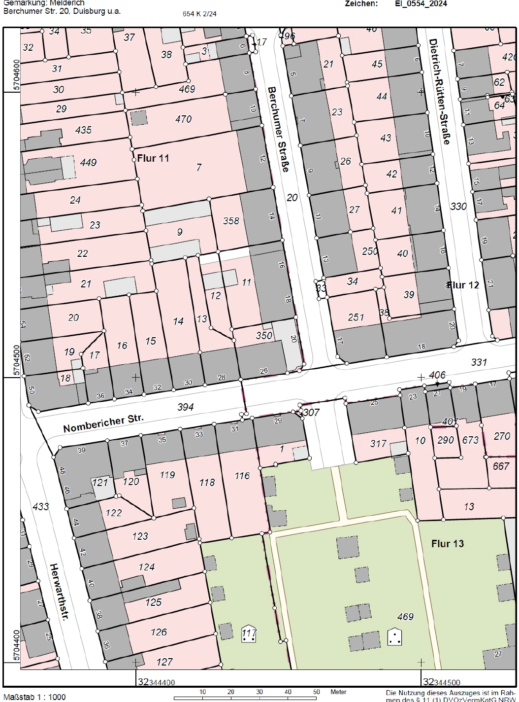 Teileigentum an den nicht zu Wohnzwecken geeigneten Räumen in Duisburg