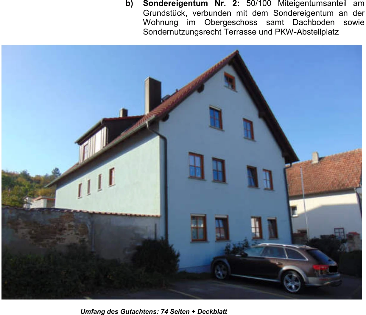 Wohnung mit Garage und Nebenräumen in Kolitzheim — Bild 2
