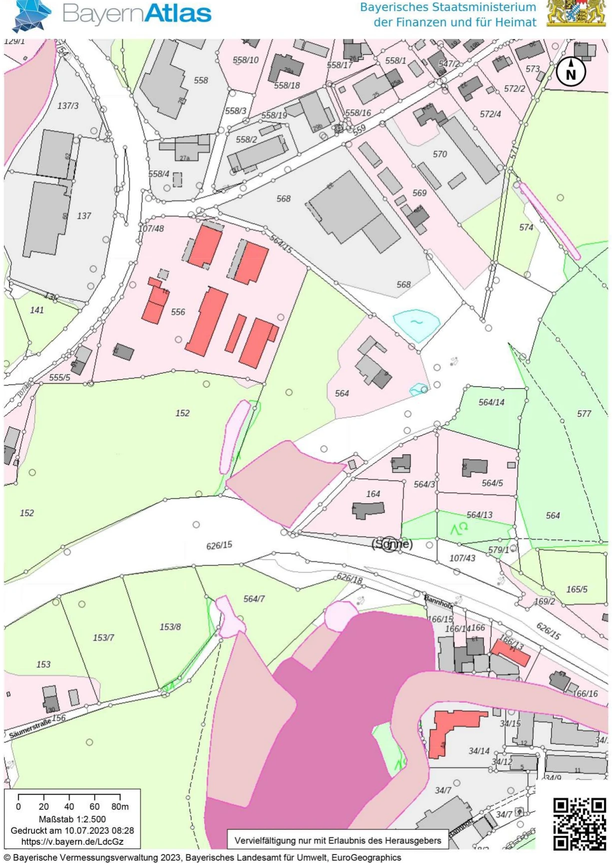 Einfamilienhaus, Wiesenfläche, Verkehrsfläche in Freyung — Bild 2