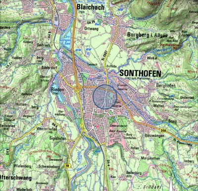 Eigentumswohnung (3 bis 4 Zimmer), Kfz-Stellplatz (Tiefgarage) in Sonthofen