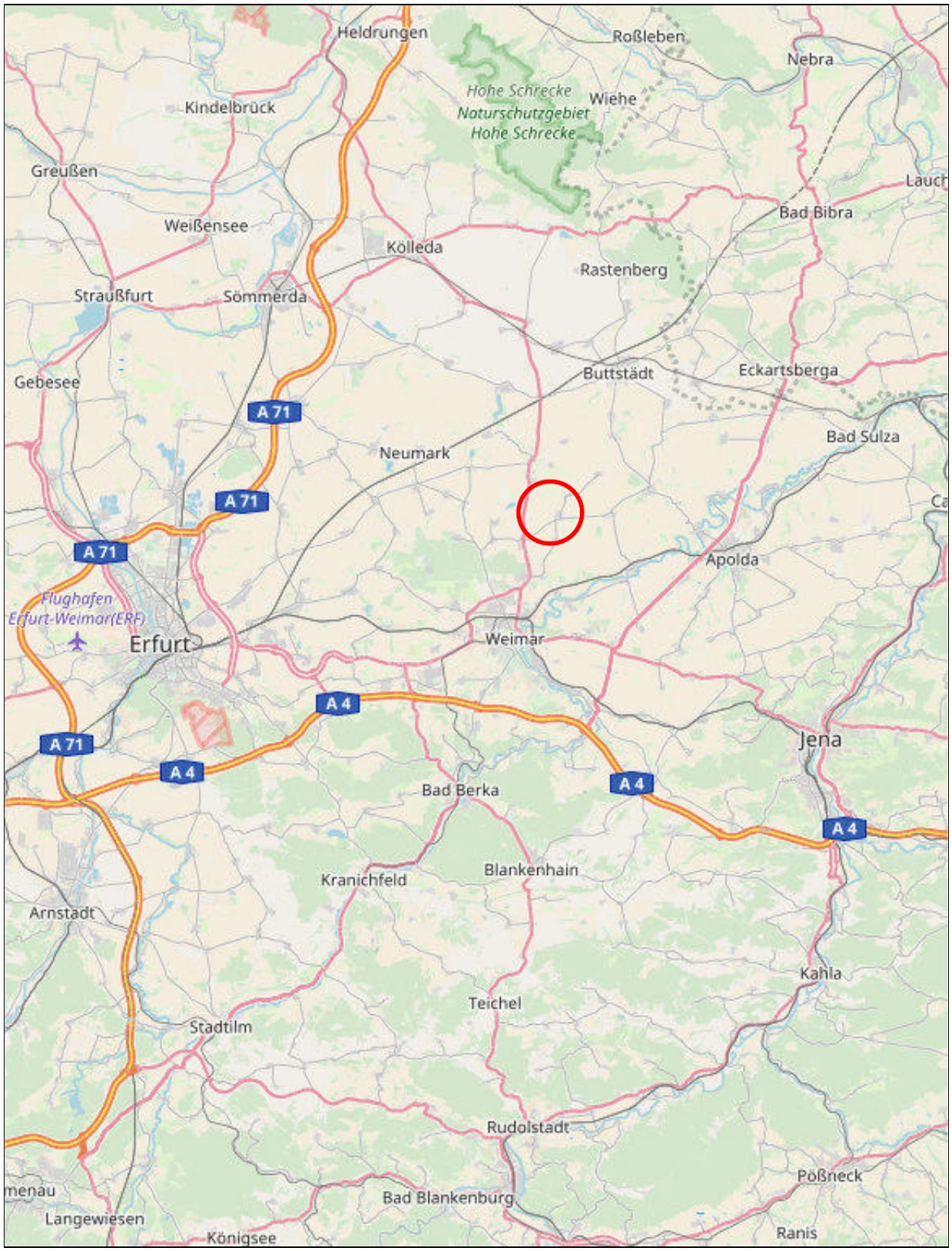 land- und forstwirtschaftlich genutztes Grundstück in Am Ettersberg