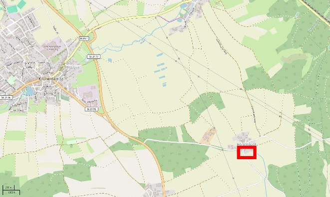 Einfamilienhaus und Schuppen, Gartengrundstück - teilweise überbaut, Gartengrundstück in Kirchenlamitz — Bild 2