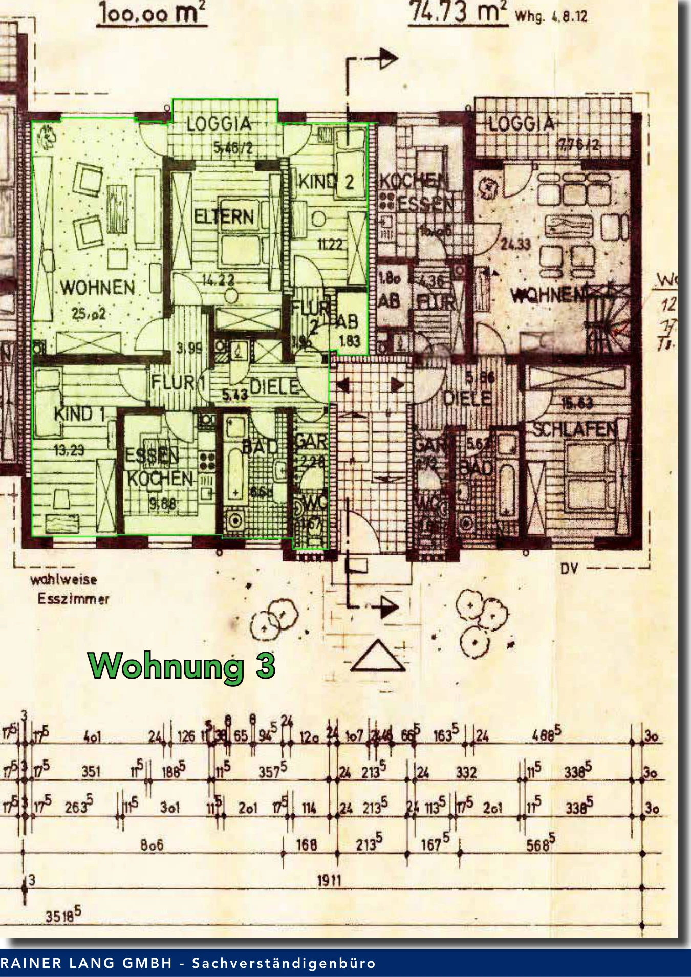 Eigentumswohnung und Fertigteilgarage in Selb