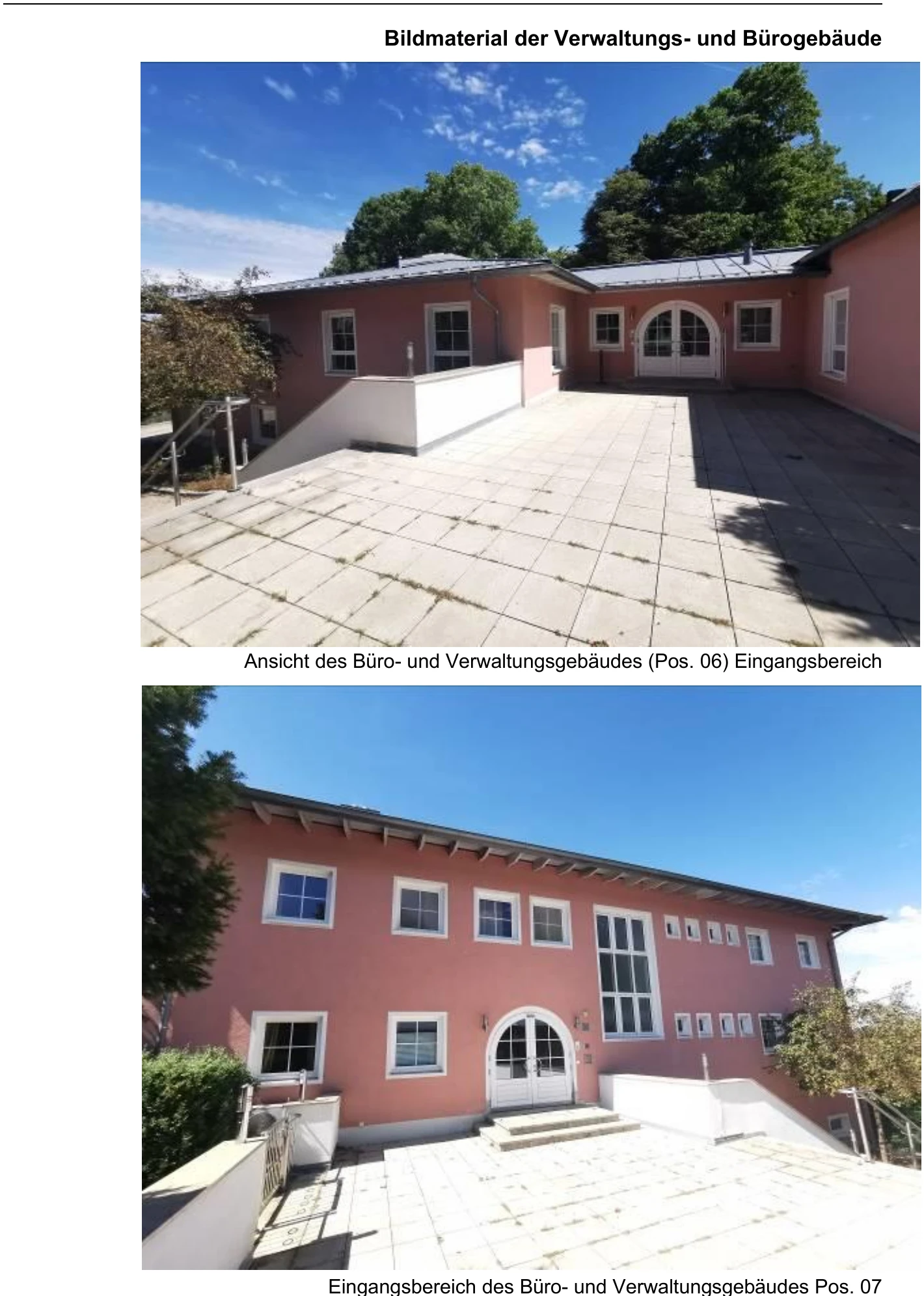 Verwaltungs- und Bürogebäude, Parkplatzgrundstück mit Garagen, unbebautes Grundstück, Produktionsgebäude in Gumpertsreuth — Bild 2