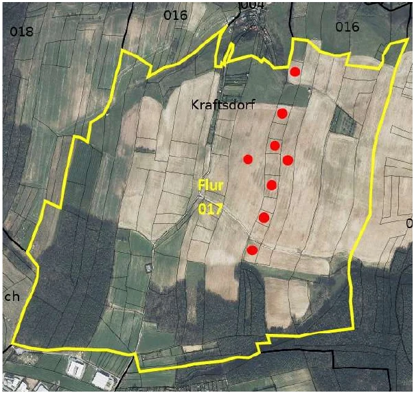 land- und forstwirtschaftlich genutztes Grundstück in Kraftsdorf