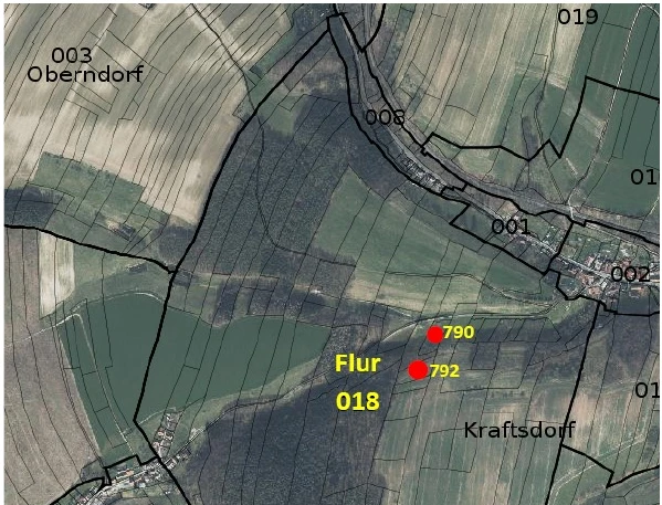 land- und forstwirtschaftlich genutztes Grundstück in Kraftsdorf — Bild 2
