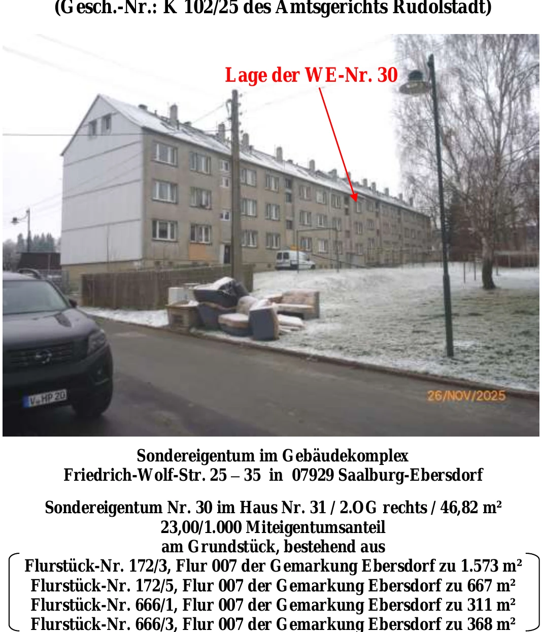 Eigentumswohnung (1 bis 2 Zimmer) in Saalburg-Ebersdorf — Bild 2